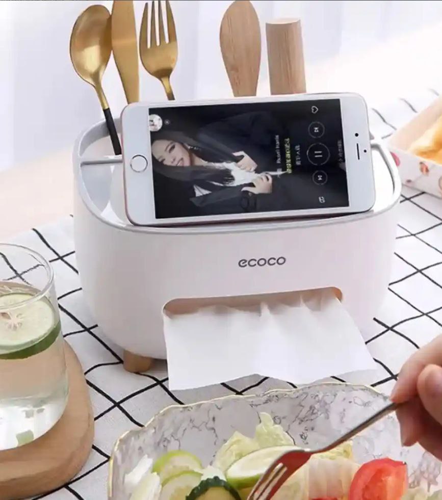 Multi-functional tissue holder box / tissue box