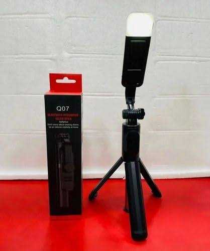 💥💥Q07 100 (CM) Bluetooth Integrated Selfie Stick 💥লাইট সহ